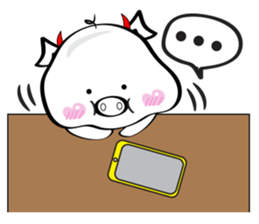 the cute pig sticker #8176250