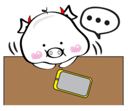 the cute pig sticker #8176250