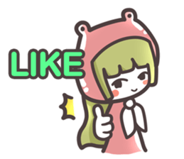 Red Hood Riding with Lobo the Dog  EN sticker #8176748