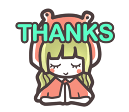 Red Hood Riding with Lobo the Dog  EN sticker #8176749