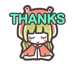 Red Hood Riding with Lobo the Dog EN sticker #8176749