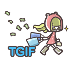 Red Hood Riding with Lobo the Dog  EN sticker #8176751