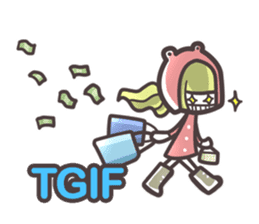 Red Hood Riding with Lobo the Dog EN sticker #8176751