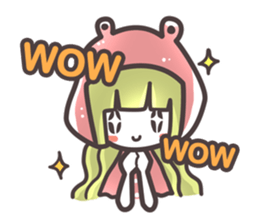 Red Hood Riding with Lobo the Dog  EN sticker #8176753