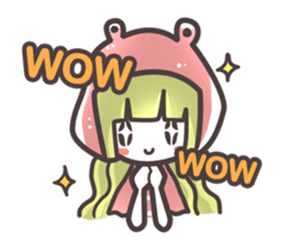 Red Hood Riding with Lobo the Dog EN sticker #8176753