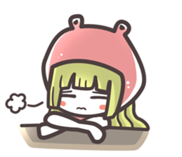 Red Hood Riding with Lobo the Dog  EN sticker #8176754