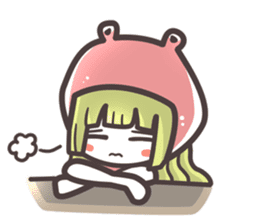 Red Hood Riding with Lobo the Dog EN sticker #8176754