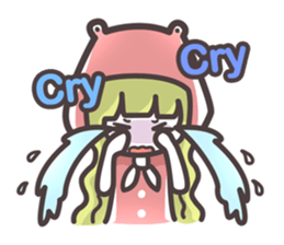 Red Hood Riding with Lobo the Dog  EN sticker #8176756