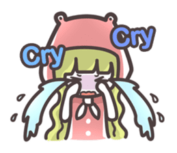 Red Hood Riding with Lobo the Dog EN sticker #8176756