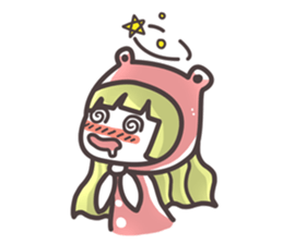 Red Hood Riding with Lobo the Dog  EN sticker #8176757