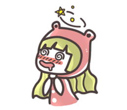 Red Hood Riding with Lobo the Dog EN sticker #8176757