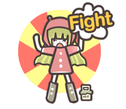 Red Hood Riding with Lobo the Dog  EN sticker #8176759