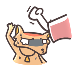 Red Hood Riding with Lobo the Dog  EN sticker #8176764