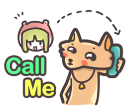 Red Hood Riding with Lobo the Dog EN sticker #8176765