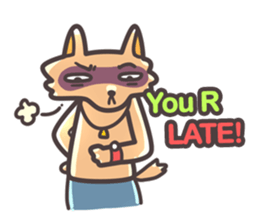 Red Hood Riding with Lobo the Dog  EN sticker #8176768