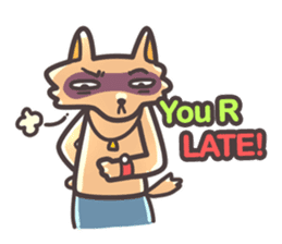 Red Hood Riding with Lobo the Dog EN sticker #8176768