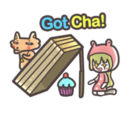 Red Hood Riding with Lobo the Dog  EN sticker #8176786