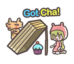 Red Hood Riding with Lobo the Dog EN sticker #8176786