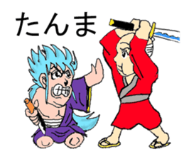 Humorous samurai sticker #8176832