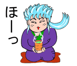 Humorous samurai sticker #8176836