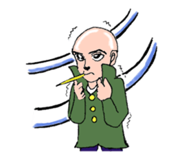 Humorous samurai sticker #8176854