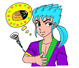 Humorous samurai sticker #8176858