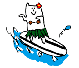 THE RICE SIZE CAT SURFING sticker #8176918
