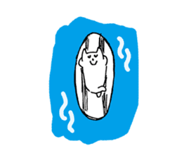 THE RICE SIZE CAT SURFING sticker #8176930
