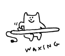 THE RICE SIZE CAT SURFING sticker #8176936