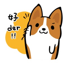 Corgi Dog KaKa - Daily Life sticker #8177406