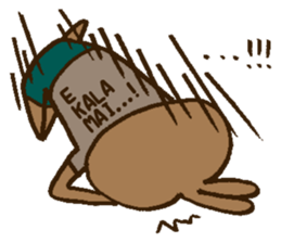 Wanna go Hawaii!rabbits sticker #8177518