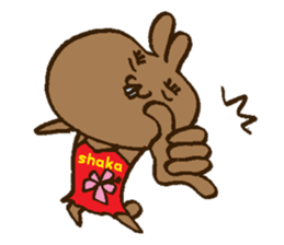 Wanna go Hawaii!rabbits sticker #8177522