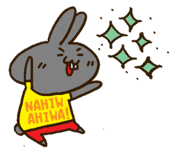 Wanna go Hawaii!rabbits sticker #8177523