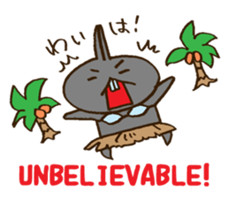 Wanna go Hawaii!rabbits sticker #8177531