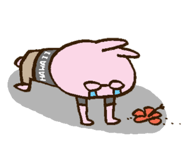 Wanna go Hawaii!rabbits sticker #8177540