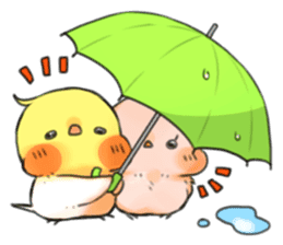 Okame-kun & pink-chan Vol.3 sticker #8179143