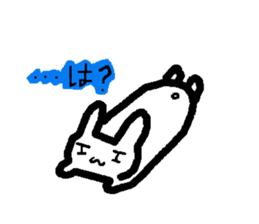 Lovely white rabbit Funyagi-san sticker #8179245