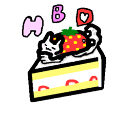 Lovely white rabbit Funyagi-san sticker #8179250