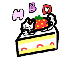 Lovely white rabbit Funyagi-san sticker #8179250