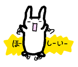 Lovely white rabbit Funyagi-san sticker #8179256