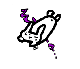 Lovely white rabbit Funyagi-san sticker #8179262