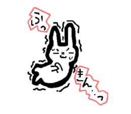 Lovely white rabbit Funyagi-san sticker #8179269