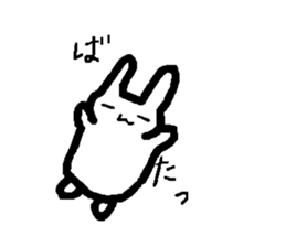 Lovely white rabbit Funyagi-san sticker #8179270