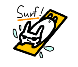 Lovely white rabbit Funyagi-san sticker #8179278
