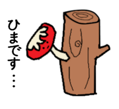 The mushrooms in simple sticker #8179293