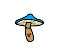 The mushrooms in simple sticker #8179298