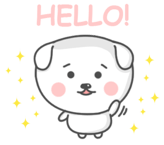 Mallow the White Pup sticker #8179484