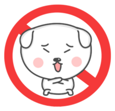 Mallow the White Pup sticker #8179485