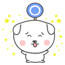 Mallow the White Pup sticker #8179486