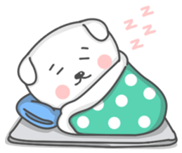 Mallow the White Pup sticker #8179487